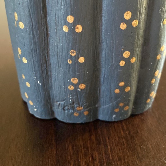 Randy Tate Blue Santa Holding Teddy Bears Figurine - Picture 6 of 9